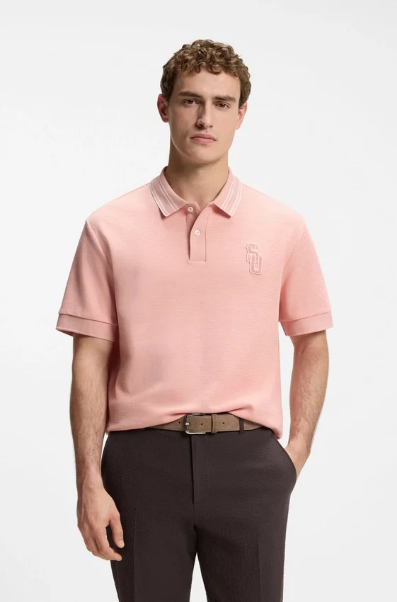 BOSS Selected by Shohei Ohtani relaxed-fit polo shirt BOSS Selected by Shohei Ohtani relaxed-fit polo shirt