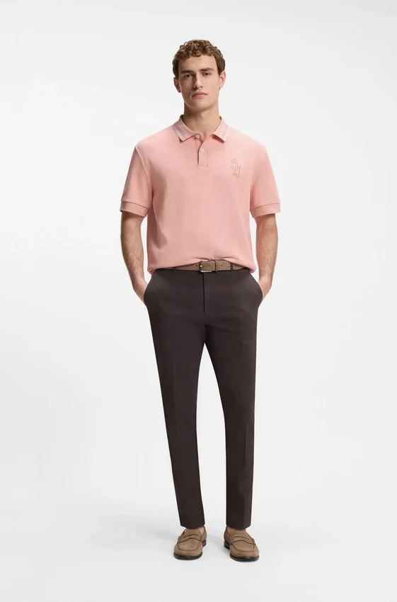 BOSS Selected by Shohei Ohtani relaxed-fit polo shirt BOSS Selected by Shohei Ohtani relaxed-fit polo shirt
