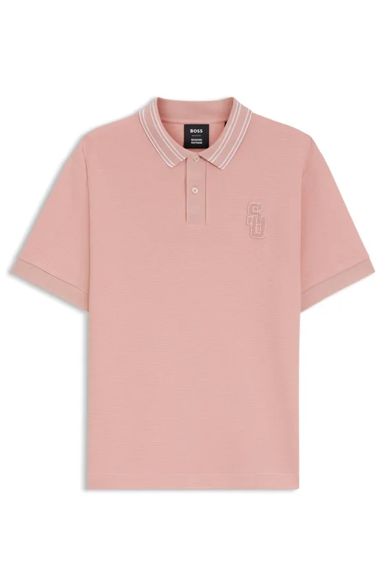 BOSS Selected by Shohei Ohtani relaxed-fit polo shirt BOSS Selected by Shohei Ohtani relaxed-fit polo shirt