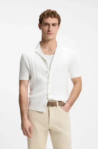 BOSS Selected by Shohei Ohtani shirt in structured cotton