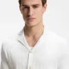 BOSS Selected by Shohei Ohtani shirt in structured cotton BOSS Selected by Shohei Ohtani shirt in structured cotton