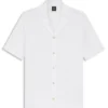 BOSS Selected by Shohei Ohtani shirt in structured cotton BOSS Selected by Shohei Ohtani shirt in structured cotton