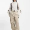 BOSS Ski water-repellent trousers with herringbone weave