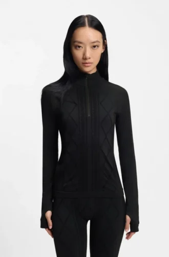 BOSS Ski zip-neck base-layer sweatshirt