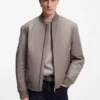 BOSS x ASTON MARTIN bomber jacket in water-repellent twill BOSS x ASTON MARTIN bomber jacket in water-repellent twill