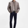 BOSS x ASTON MARTIN bomber jacket in water-repellent twill BOSS x ASTON MARTIN bomber jacket in water-repellent twill