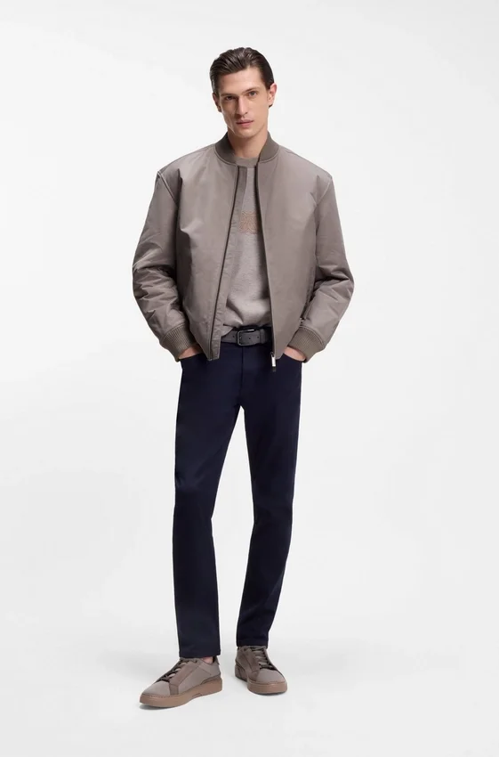 BOSS x ASTON MARTIN bomber jacket in water-repellent twill BOSS x ASTON MARTIN bomber jacket in water-repellent twill