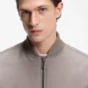 BOSS x ASTON MARTIN bomber jacket in water-repellent twill BOSS x ASTON MARTIN bomber jacket in water-repellent twill