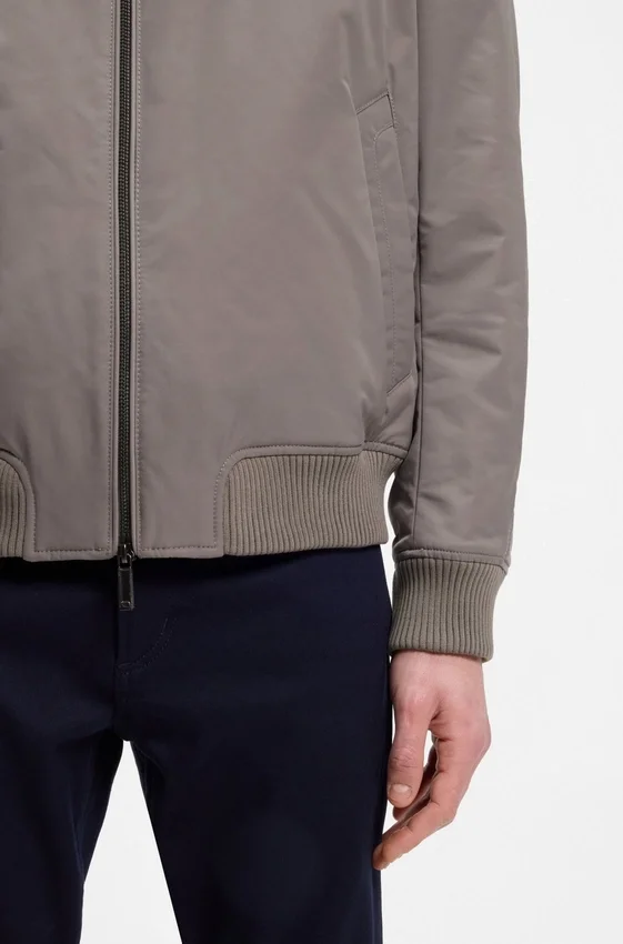 BOSS x ASTON MARTIN bomber jacket in water-repellent twill BOSS x ASTON MARTIN bomber jacket in water-repellent twill