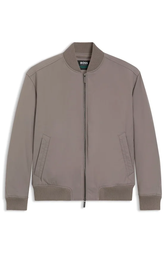 BOSS x ASTON MARTIN bomber jacket in water-repellent twill BOSS x ASTON MARTIN bomber jacket in water-repellent twill