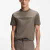 BOSS x ASTON MARTIN mercerized-cotton T-shirt with wing detail
