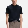 BOSS x ASTON MARTIN mercerized-cotton T-shirt with wing detail
