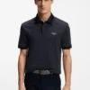 BOSS x ASTON MARTIN polo shirt in wool-cotton piqué BOSS x ASTON MARTIN polo shirt in wool-cotton piqué