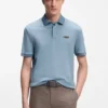 BOSS x ASTON MARTIN polo shirt in wool-cotton piqué BOSS x ASTON MARTIN polo shirt in wool-cotton piqué