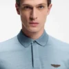 BOSS x ASTON MARTIN polo shirt in wool-cotton piqué BOSS x ASTON MARTIN polo shirt in wool-cotton piqué