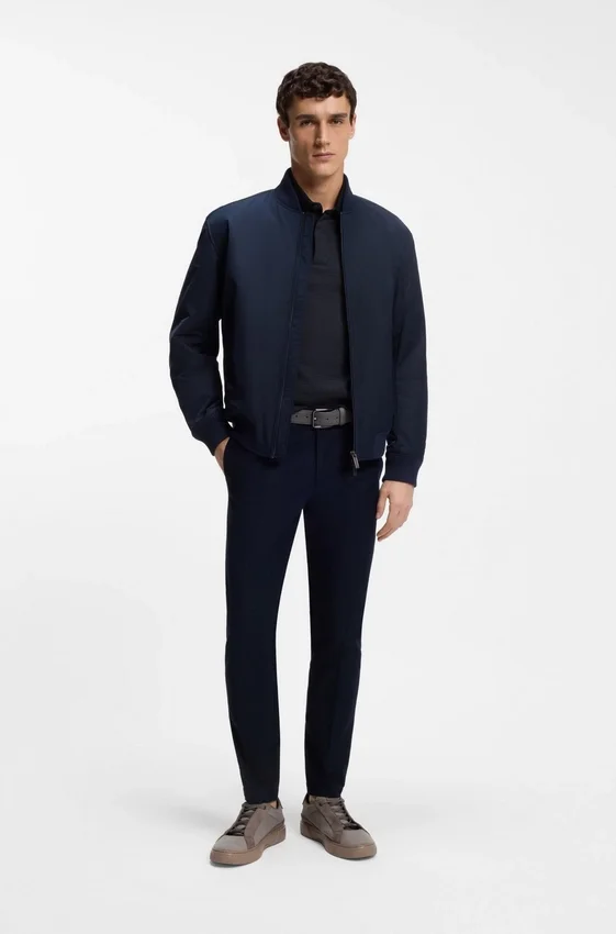 BOSS x ASTON MARTIN polo shirt in wool-cotton piqué BOSS x ASTON MARTIN polo shirt in wool-cotton piqué