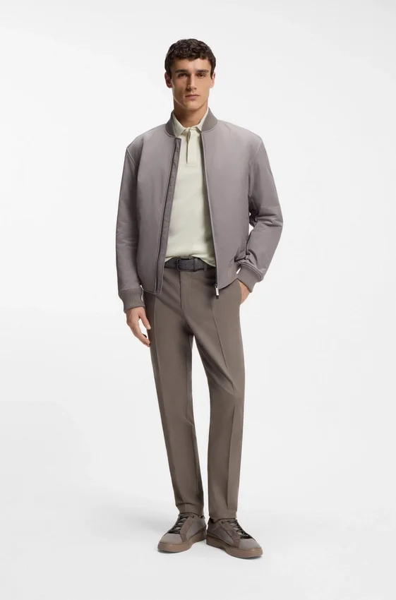 BOSS x ASTON MARTIN polo shirt in wool-cotton piqué BOSS x ASTON MARTIN polo shirt in wool-cotton piqué