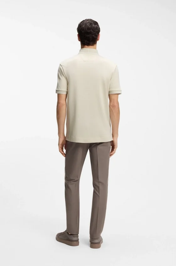 BOSS x ASTON MARTIN polo shirt in wool-cotton piqué BOSS x ASTON MARTIN polo shirt in wool-cotton piqué