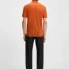 BOSS x ASTON MARTIN polo shirt with nubuck logo