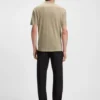 BOSS x ASTON MARTIN polo shirt with nubuck logo