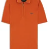 BOSS x ASTON MARTIN polo shirt with nubuck logo