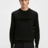 BOSS x ASTON MARTIN sweater with embroidered logo BOSS x ASTON MARTIN sweater with embroidered logo