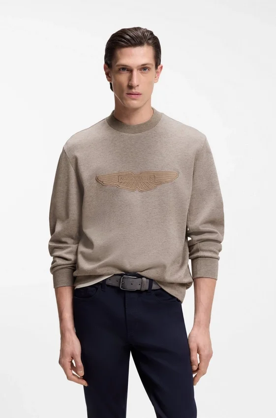 BOSS x ASTON MARTIN sweatshirt with wing detail BOSS x ASTON MARTIN sweatshirt with wing detail