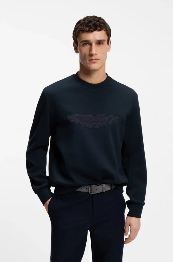 BOSS x ASTON MARTIN sweatshirt with wing detail BOSS x ASTON MARTIN sweatshirt with wing detail
