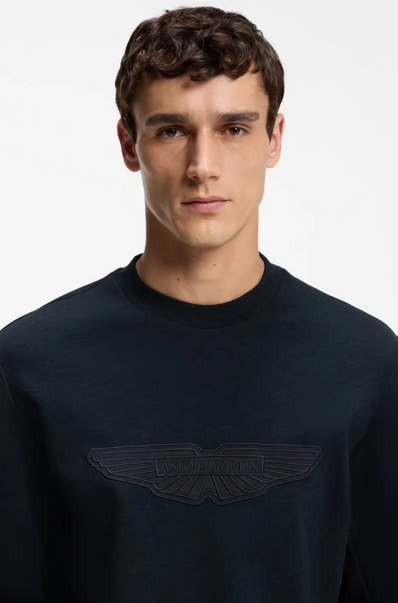 BOSS x ASTON MARTIN sweatshirt with wing detail BOSS x ASTON MARTIN sweatshirt with wing detail