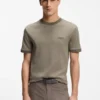 BOSS x ASTON MARTIN T-shirt in wool-cotton jacquard BOSS x ASTON MARTIN T-shirt in wool-cotton jacquard