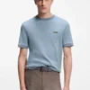 BOSS x ASTON MARTIN T-shirt in wool-cotton jacquard BOSS x ASTON MARTIN T-shirt in wool-cotton jacquard