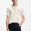 BOSS x ASTON MARTIN T-shirt in wool-cotton jacquard BOSS x ASTON MARTIN T-shirt in wool-cotton jacquard
