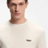 BOSS x ASTON MARTIN T-shirt in wool-cotton jacquard BOSS x ASTON MARTIN T-shirt in wool-cotton jacquard
