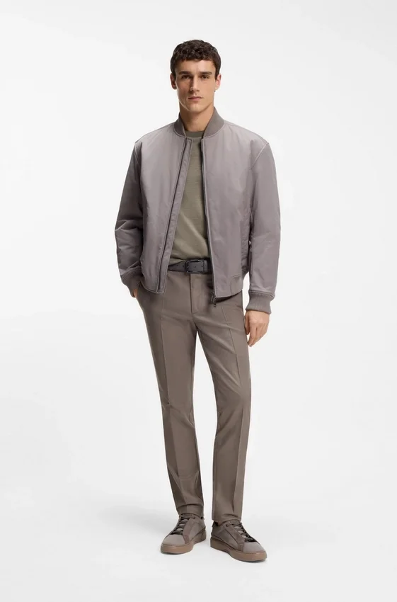 BOSS x ASTON MARTIN T-shirt in wool-cotton jacquard BOSS x ASTON MARTIN T-shirt in wool-cotton jacquard