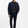 BOSS x ASTON MARTIN T-shirt in wool-cotton jacquard BOSS x ASTON MARTIN T-shirt in wool-cotton jacquard