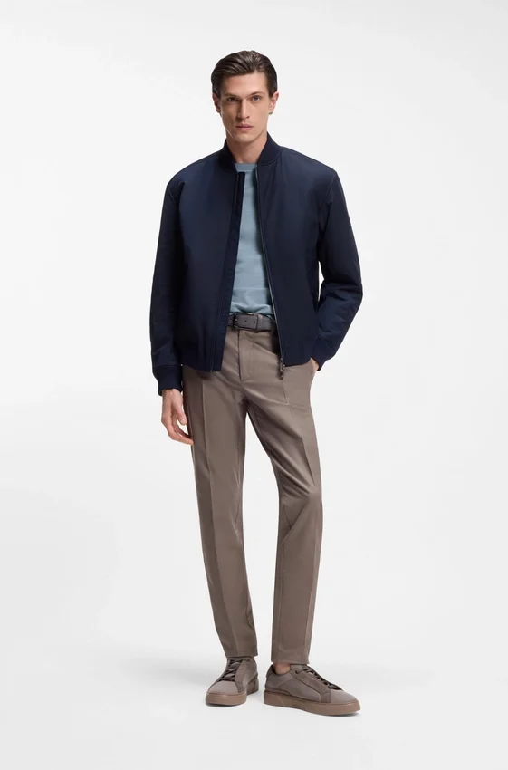 BOSS x ASTON MARTIN T-shirt in wool-cotton jacquard BOSS x ASTON MARTIN T-shirt in wool-cotton jacquard