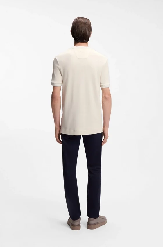BOSS x ASTON MARTIN T-shirt in wool-cotton jacquard BOSS x ASTON MARTIN T-shirt in wool-cotton jacquard