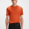 BOSS x ASTON MARTIN T-shirt with nubuck logo BOSS x ASTON MARTIN T-shirt with nubuck logo