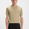 BOSS x ASTON MARTIN T-shirt with nubuck logo BOSS x ASTON MARTIN T-shirt with nubuck logo