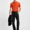 BOSS x ASTON MARTIN T-shirt with nubuck logo BOSS x ASTON MARTIN T-shirt with nubuck logo