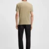 BOSS x ASTON MARTIN T-shirt with nubuck logo BOSS x ASTON MARTIN T-shirt with nubuck logo