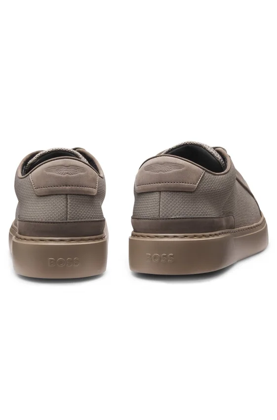 BOSS x ASTON MARTIN trainers with leather trims BOSS x ASTON MARTIN trainers with leather trims
