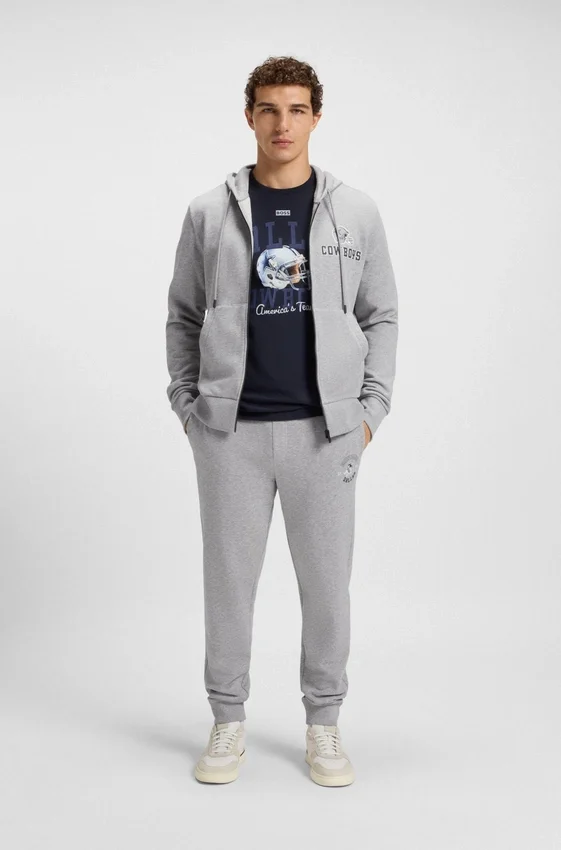 BOSS x DALLAS COWBOYS zip-up hoodie with alternative logo BOSS x DALLAS COWBOYS zip-up hoodie with alternative logo