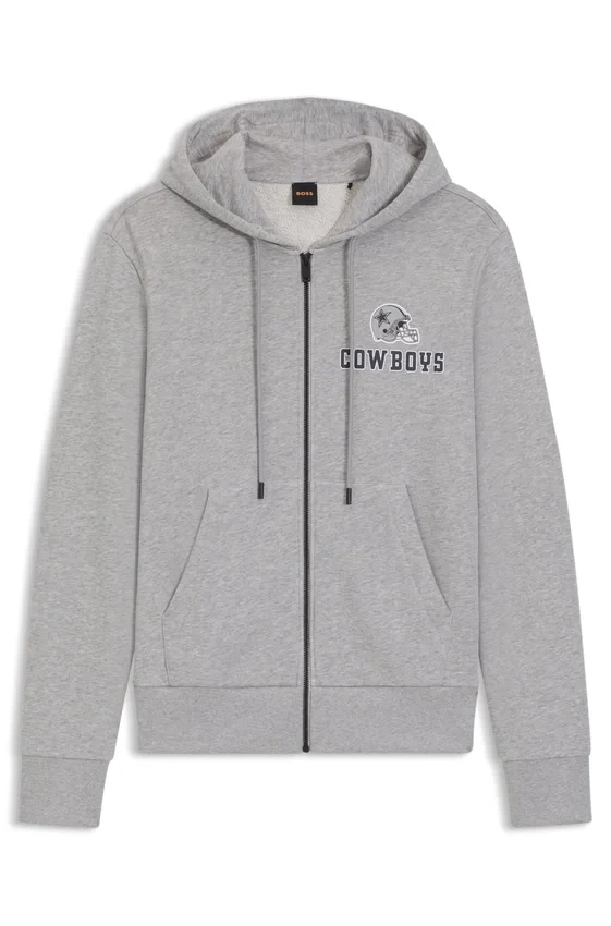BOSS x DALLAS COWBOYS zip-up hoodie with alternative logo BOSS x DALLAS COWBOYS zip-up hoodie with alternative logo
