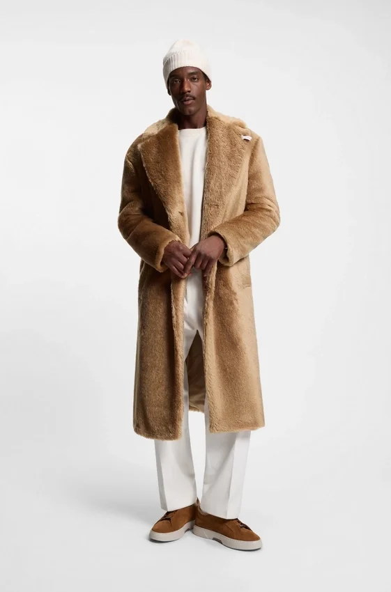 BOSS x Steiff coat in textured wool and cotton BOSS x Steiff coat in textured wool and cotton