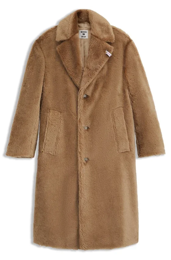BOSS x Steiff coat in textured wool and cotton BOSS x Steiff coat in textured wool and cotton