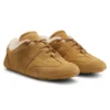 BOSS x Steiff fur-trim trainers in suede