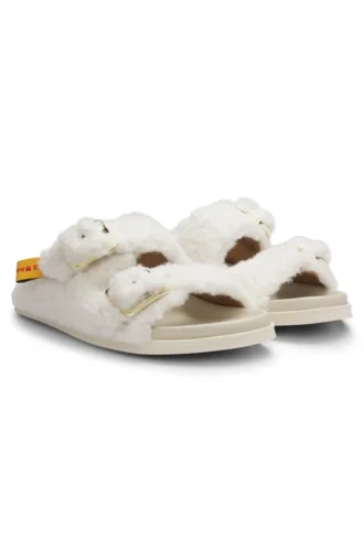 BOSS x Steiff teddy slides