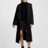 Bouclé mini skirt with chain tape