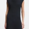 Bouclé-yarn dress in a slim fit